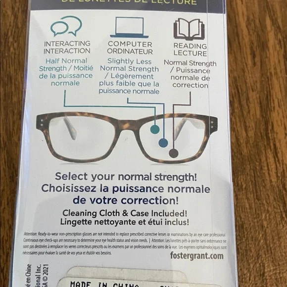 FOSTER GRANT READING GLASSES / 2 pairs +1.00 NWT - Picture 5 of 6